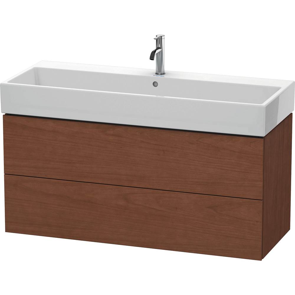 Duravit - L-Cube Two Drawer Wall-Mount Vanity Unit American Walnut - American Walnut