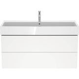 L-Cube Two Drawer Wall-Mount Vanity Unit Concrete Gray