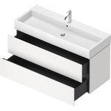 L-Cube Two Drawer Wall-Mount Vanity Unit Concrete Gray