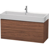 Duravit - L-Cube Two Drawer Wall-Mount Vanity Unit Walnut Dark - Walnut Dark