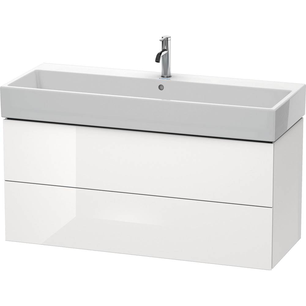 Duravit - L-Cube Two Drawer Wall-Mount Vanity Unit White - White High Gloss