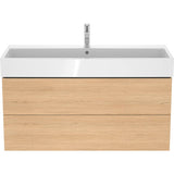 L-Cube Two Drawer Wall-Mount Vanity Unit Concrete Gray