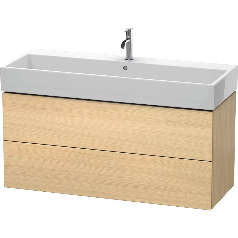 Duravit - L-Cube Two Drawer Wall-Mount Vanity Unit Mediterranean Oak - Mediterranean Oak