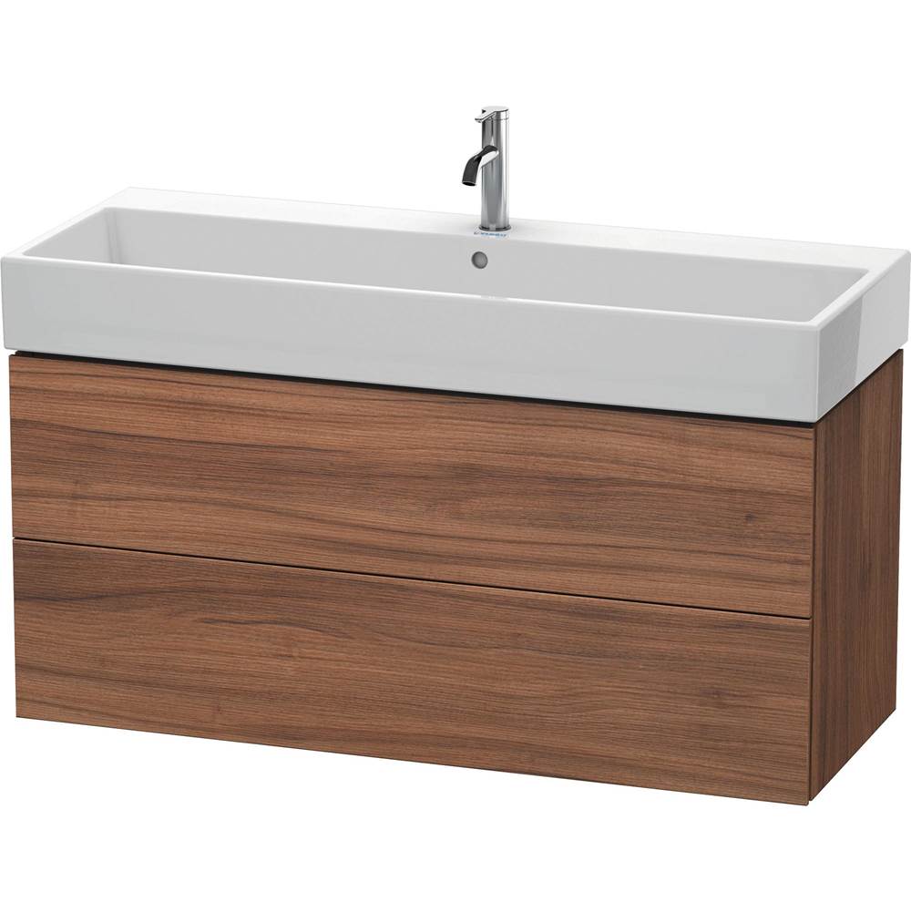 Duravit - L-Cube Two Drawer Wall-Mount Vanity Unit Walnut - Natural Walnut