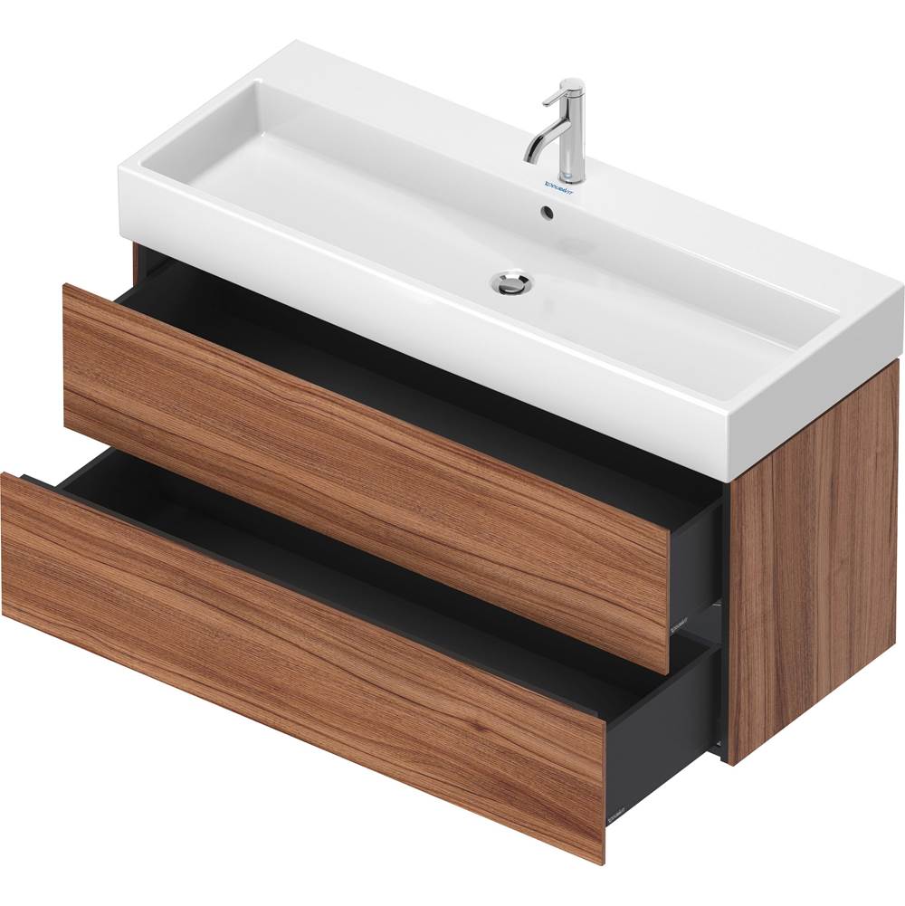 L-Cube Two Drawer Wall-Mount Vanity Unit Concrete Gray
