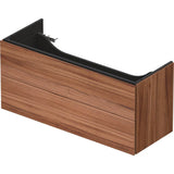 L-Cube Two Drawer Wall-Mount Vanity Unit Concrete Gray