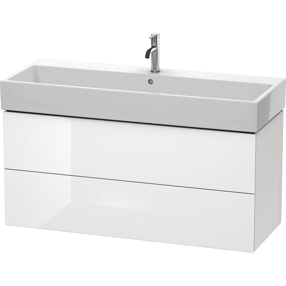Duravit - L-Cube Two Drawer Wall-Mount Vanity Unit White - White High Gloss