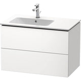 Duravit - L-Cube Two Drawer Wall-Mount Vanity Unit White - White Matte