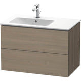 Duravit - L-Cube Two Drawer Wall-Mount Vanity Unit Oak Terra - Oak Terra