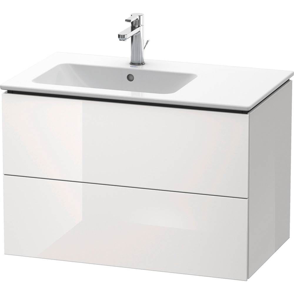 Duravit - L-Cube Two Drawer Wall-Mount Vanity Unit White - White High Gloss