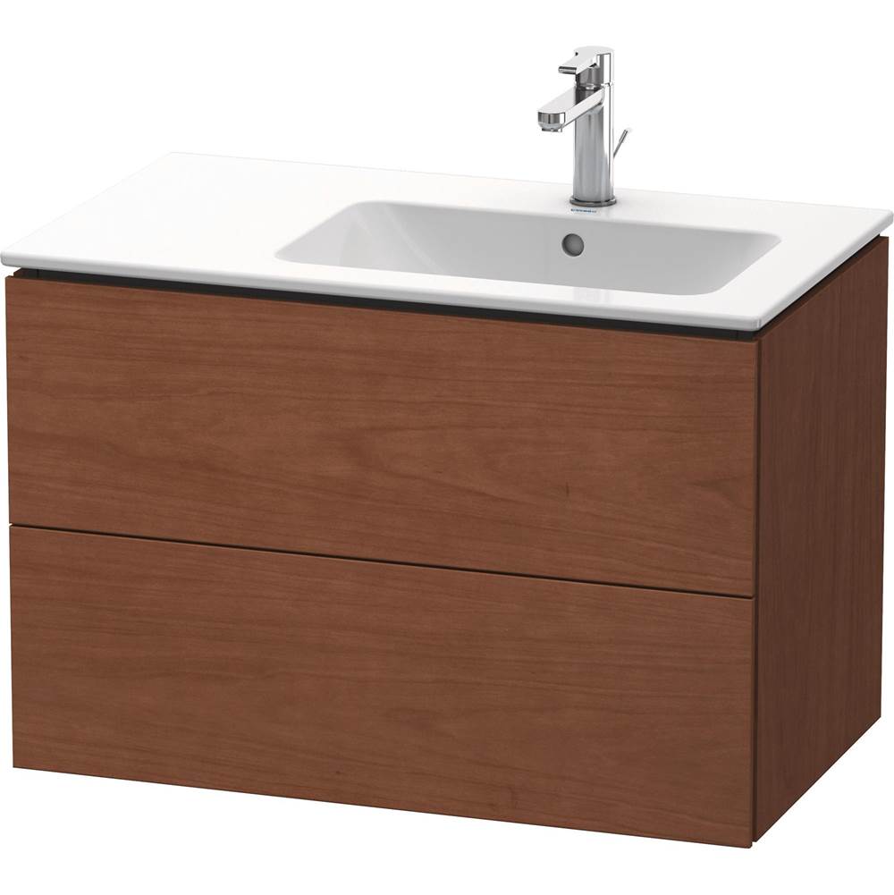 Duravit - L-Cube Two Drawer Wall-Mount Vanity Unit American Walnut - American Walnut