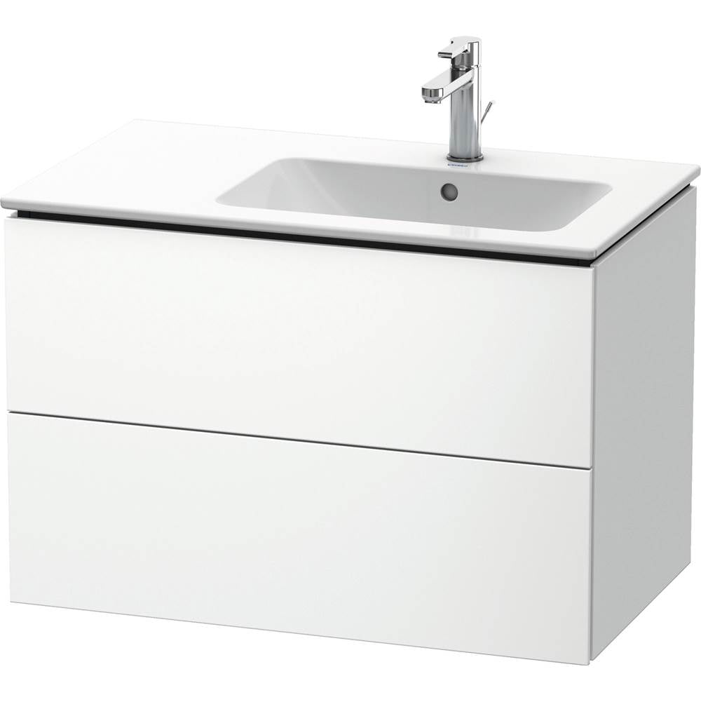 Duravit - L-Cube Two Drawer Wall-Mount Vanity Unit White - White Matte