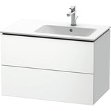 Duravit - L-Cube Two Drawer Wall-Mount Vanity Unit White - White Matte