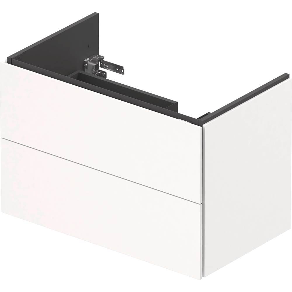 L-Cube Two Drawer Wall-Mount Vanity Unit Concrete Gray