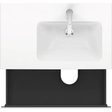 L-Cube Two Drawer Wall-Mount Vanity Unit Concrete Gray
