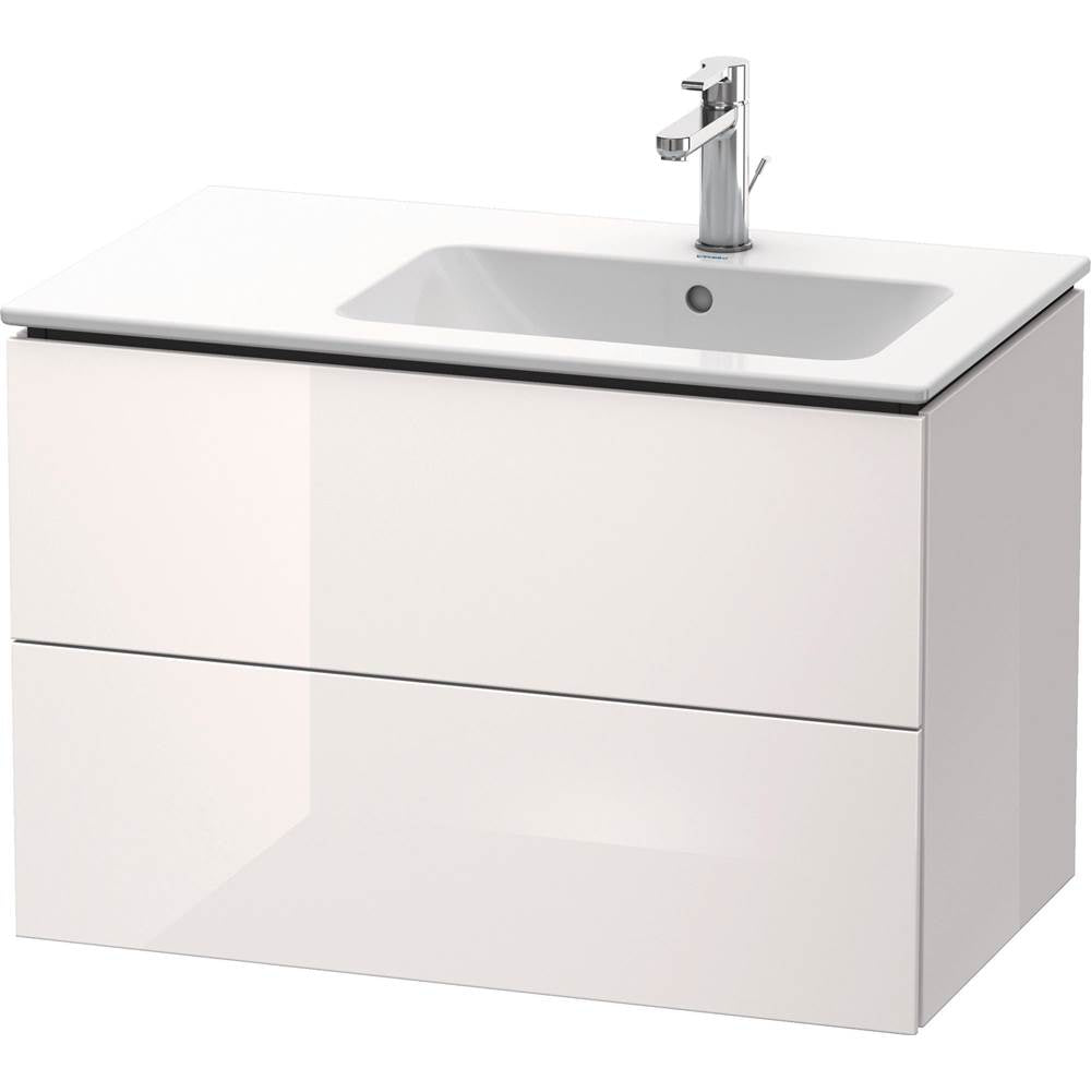 Duravit - L-Cube Two Drawer Wall-Mount Vanity Unit White - White High Gloss