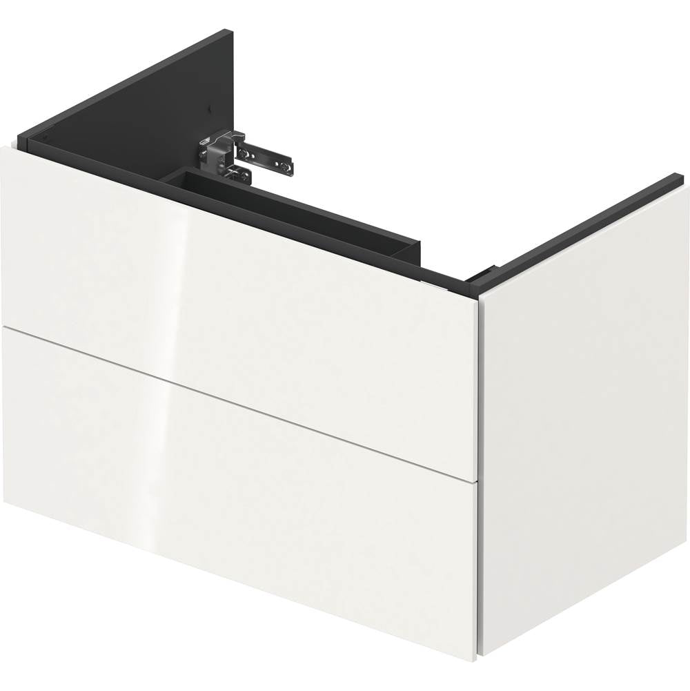 L-Cube Two Drawer Wall-Mount Vanity Unit Concrete Gray