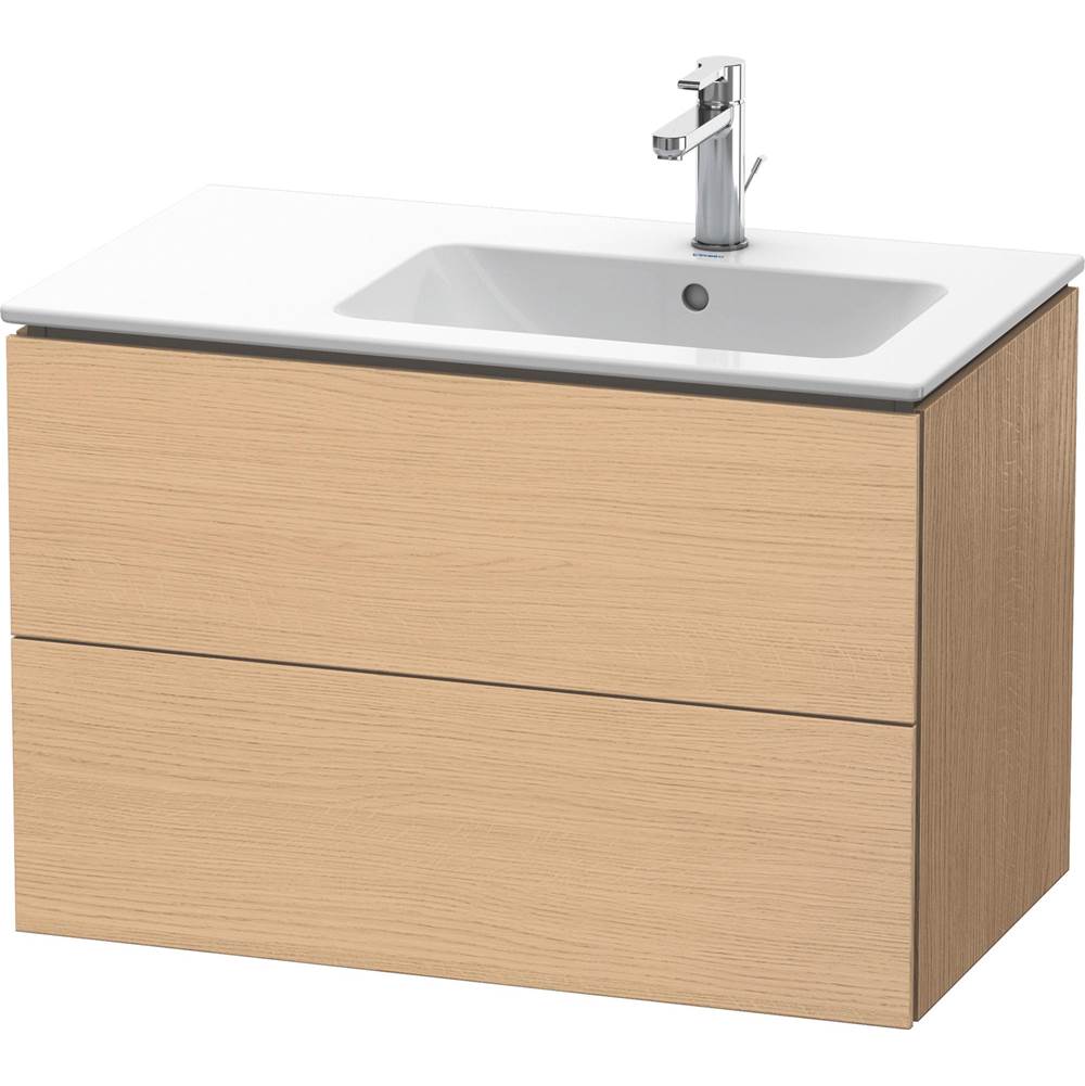 Duravit - L-Cube Two Drawer Wall-Mount Vanity Unit Natural Oak - Natural Oak