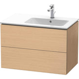 Duravit - L-Cube Two Drawer Wall-Mount Vanity Unit Natural Oak - Natural Oak