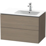 Duravit - L-Cube Two Drawer Wall-Mount Vanity Unit Oak Terra - Oak Terra
