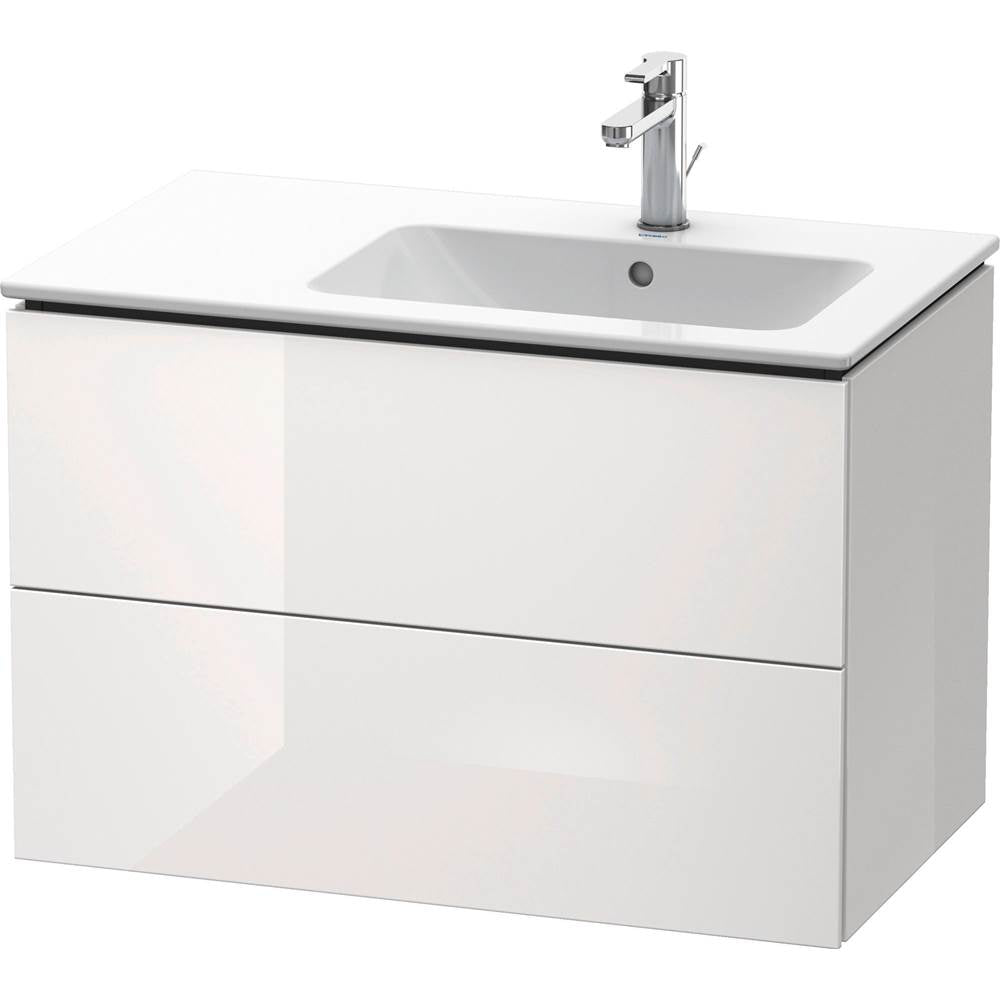 Duravit - L-Cube Two Drawer Wall-Mount Vanity Unit White - White High Gloss