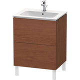 Duravit - L-Cube Two Drawer Floorstanding Vanity Unit American Walnut - American Walnut