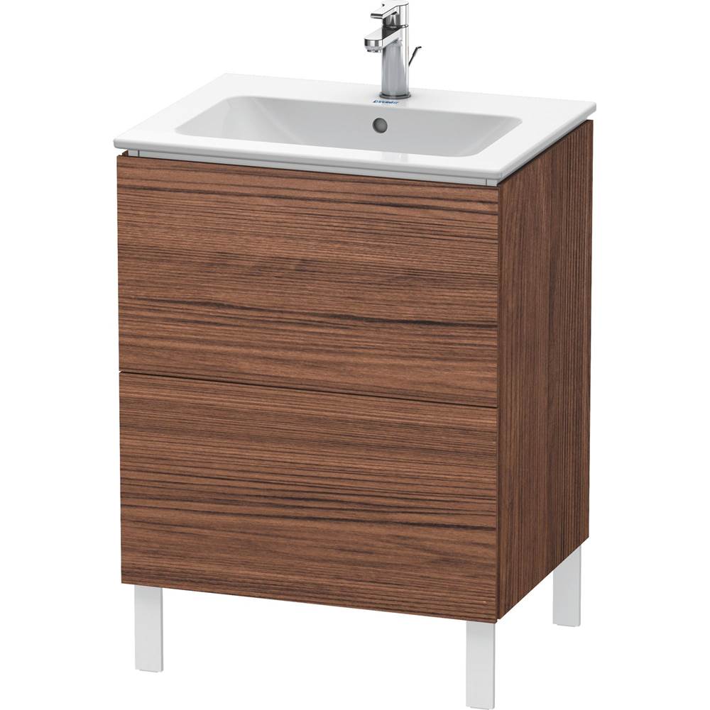 Duravit - L-Cube Two Drawer Floorstanding Vanity Unit Walnut Dark - Walnut Dark