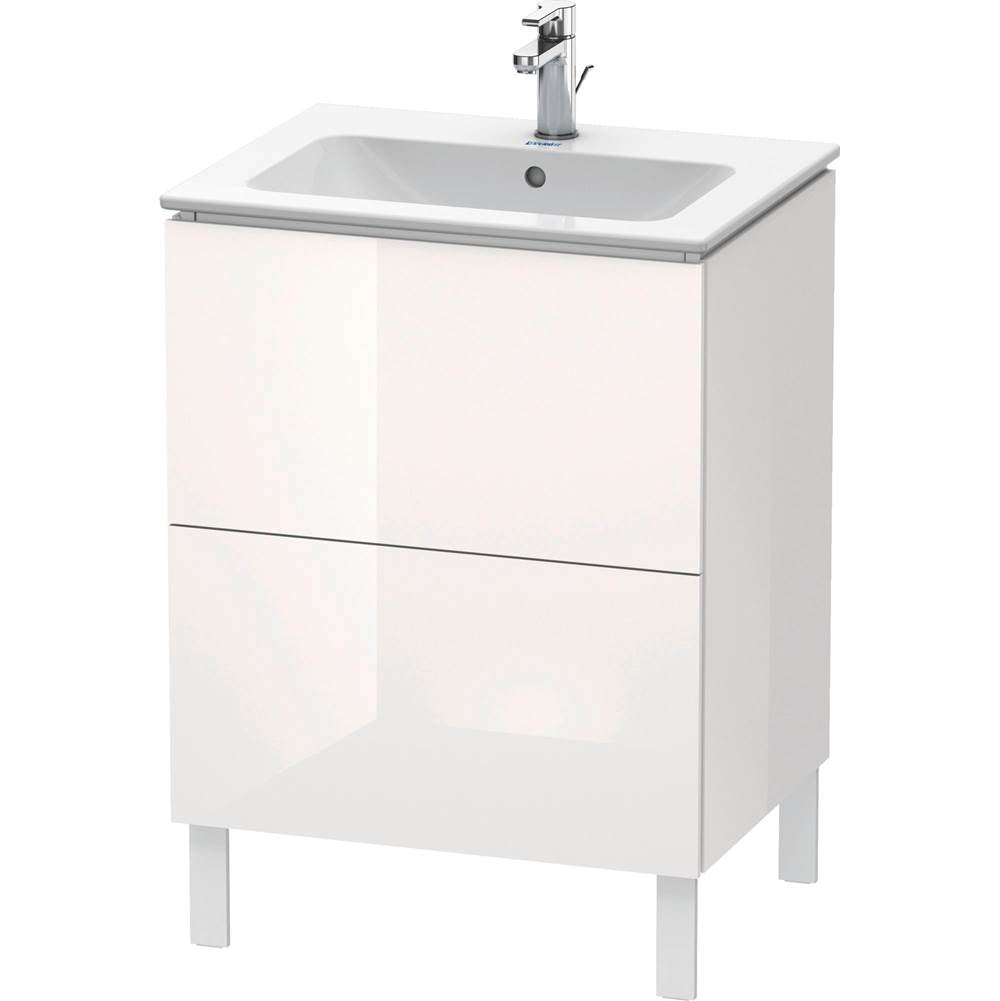 Duravit - L-Cube Two Drawer Floorstanding Vanity Unit White - White High Gloss