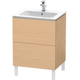 Duravit - L-Cube Two Drawer Floorstanding Vanity Unit Natural Oak - Natural Oak