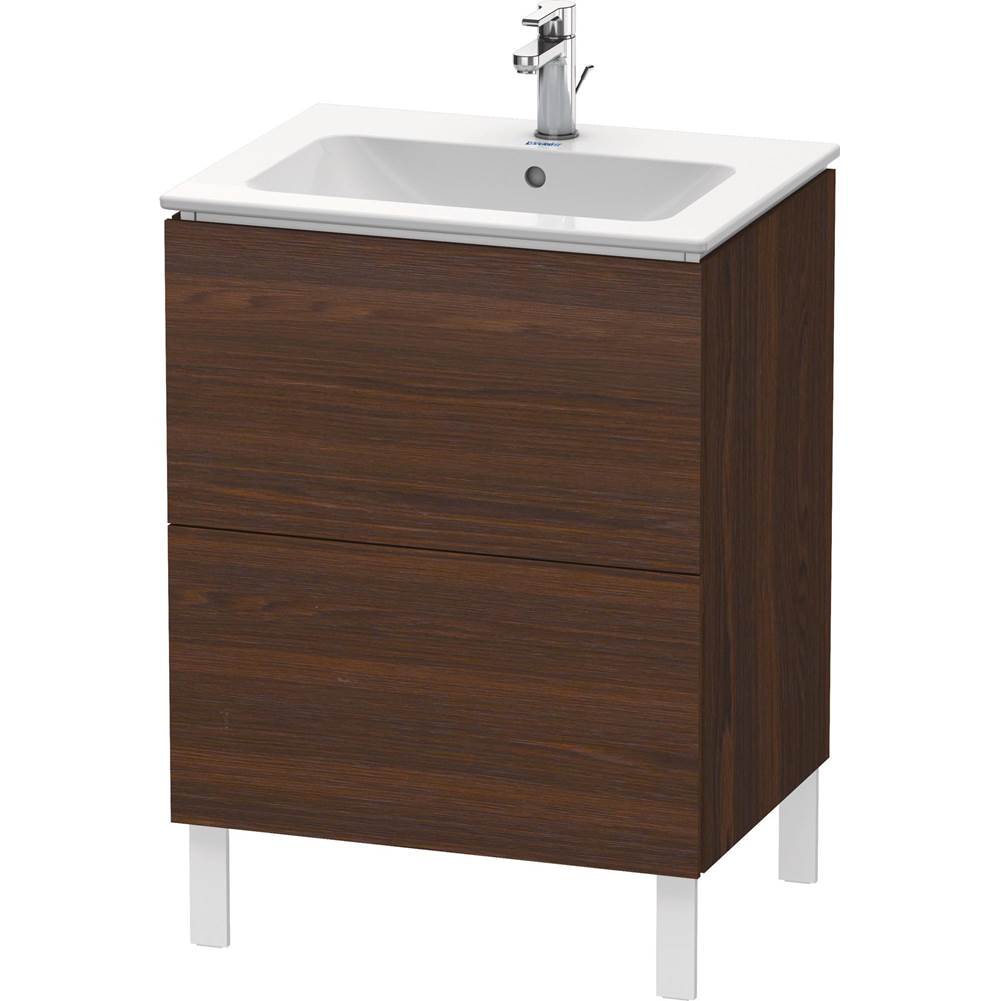 Duravit - L-Cube Two Drawer Floorstanding Vanity Unit Walnut Brushed - Walnut Brushed