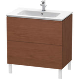 Duravit - L-Cube Two Drawer Floorstanding Vanity Unit American Walnut - American Walnut