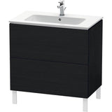 Duravit - L-Cube Two Drawer Floorstanding Vanity Unit Oak Black - Black Oak