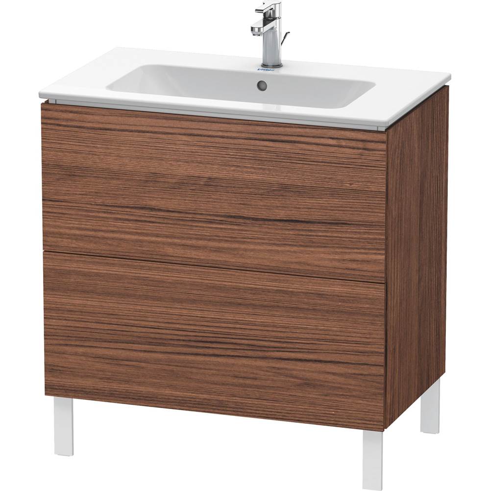 Duravit - L-Cube Two Drawer Floorstanding Vanity Unit Walnut Dark - Walnut Dark