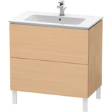 Duravit - L-Cube Two Drawer Floorstanding Vanity Unit Natural Oak - Natural Oak
