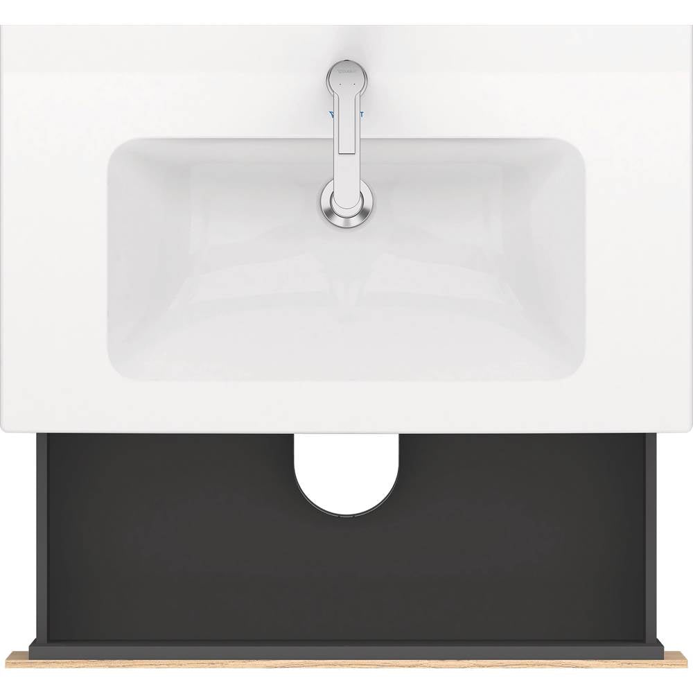L-Cube Two Drawer Floorstanding Vanity Unit Concrete Gray