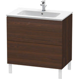 Duravit - L-Cube Two Drawer Floorstanding Vanity Unit Walnut Brushed - Walnut Brushed