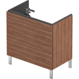 L-Cube Two Drawer Floorstanding Vanity Unit Concrete Gray