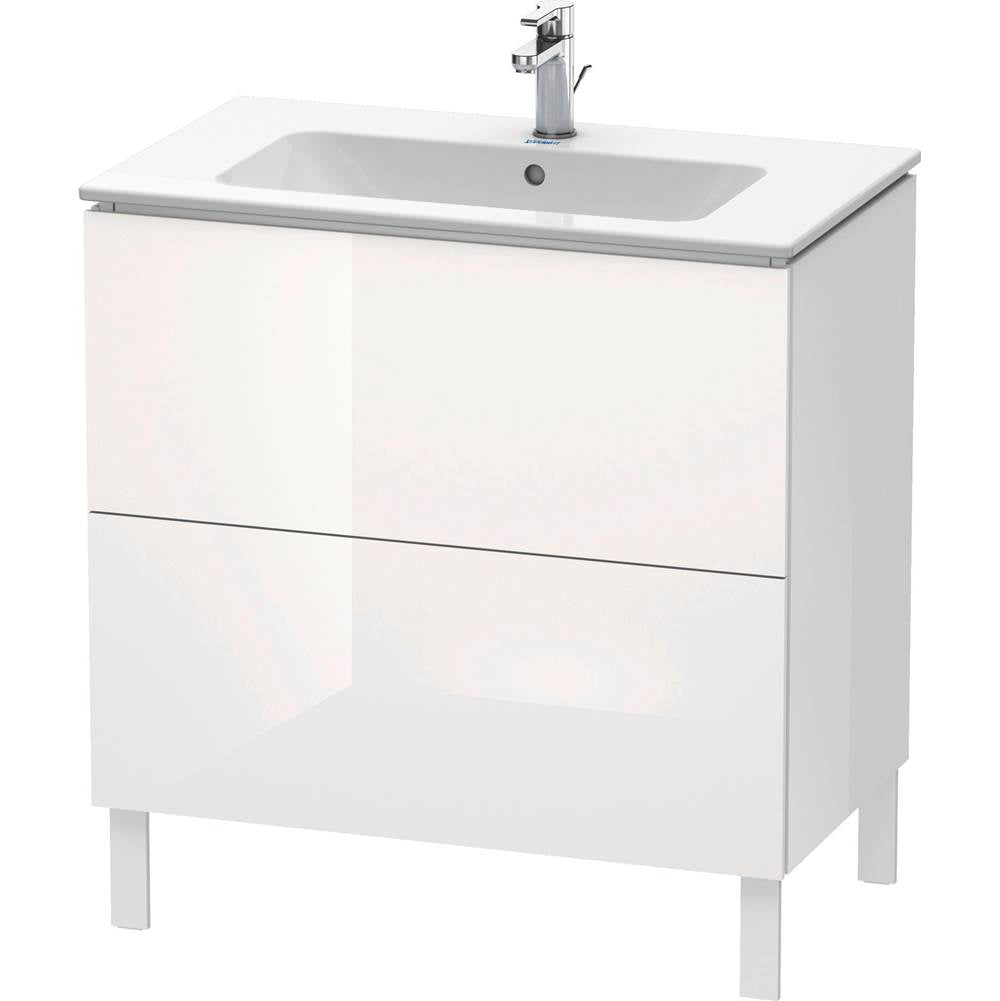 Duravit - L-Cube Two Drawer Floorstanding Vanity Unit White - White High Gloss