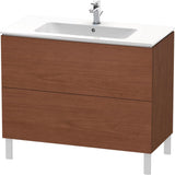 Duravit - L-Cube Two Drawer Floorstanding Vanity Unit American Walnut - American Walnut