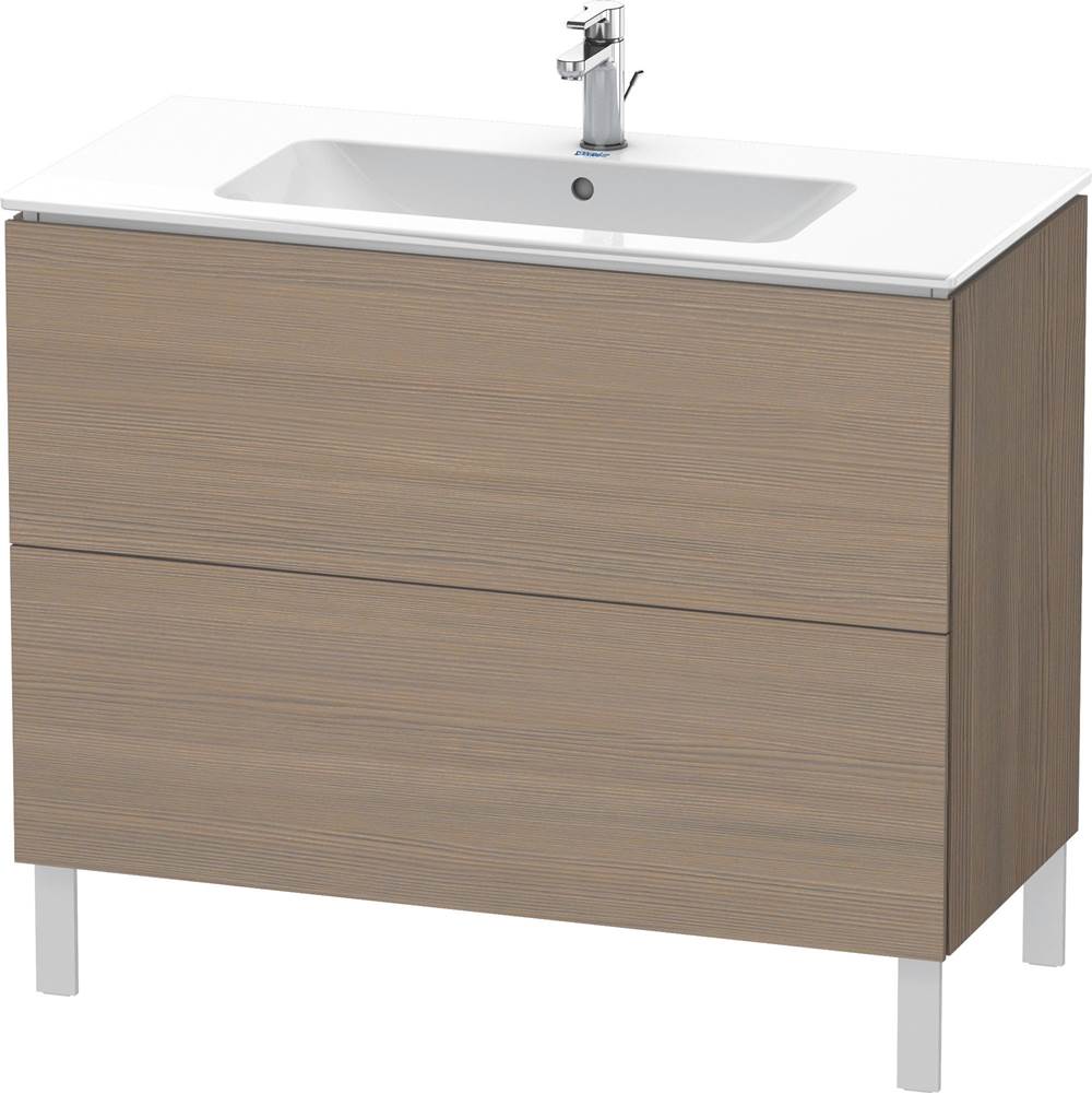 Duravit - L-Cube Two Drawer Floorstanding Vanity Unit White - Oak Terra