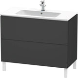 Duravit - L-Cube Two Drawer Floorstanding Vanity Unit Graphite - Graphite Matte