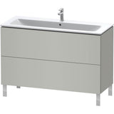L-Cube Two Drawer Floorstanding Vanity Unit White