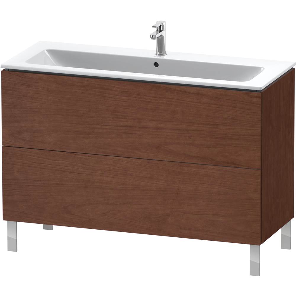 L-Cube Two Drawer Floorstanding Vanity Unit White