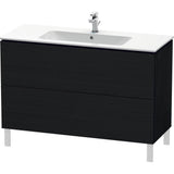 Duravit - L-Cube Two Drawer Floorstanding Vanity Unit White - Black Oak