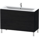 L-Cube Two Drawer Floorstanding Vanity Unit White