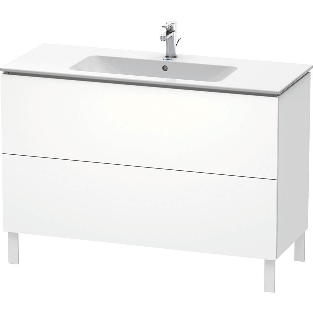 Duravit - L-Cube Two Drawer Floorstanding Vanity Unit White - White Matte