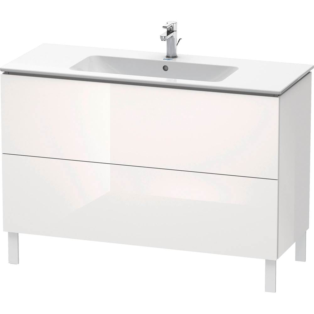 Duravit - L-Cube Two Drawer Floorstanding Vanity Unit White - White High Gloss