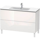 Duravit - L-Cube Two Drawer Floorstanding Vanity Unit White - White High Gloss