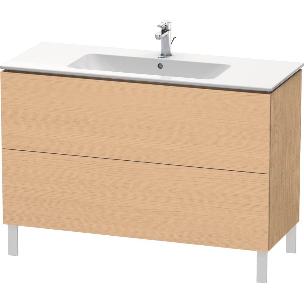 Duravit - L-Cube Two Drawer Floorstanding Vanity Unit White - Natural Oak
