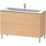 L-Cube Two Drawer Floorstanding Vanity Unit White